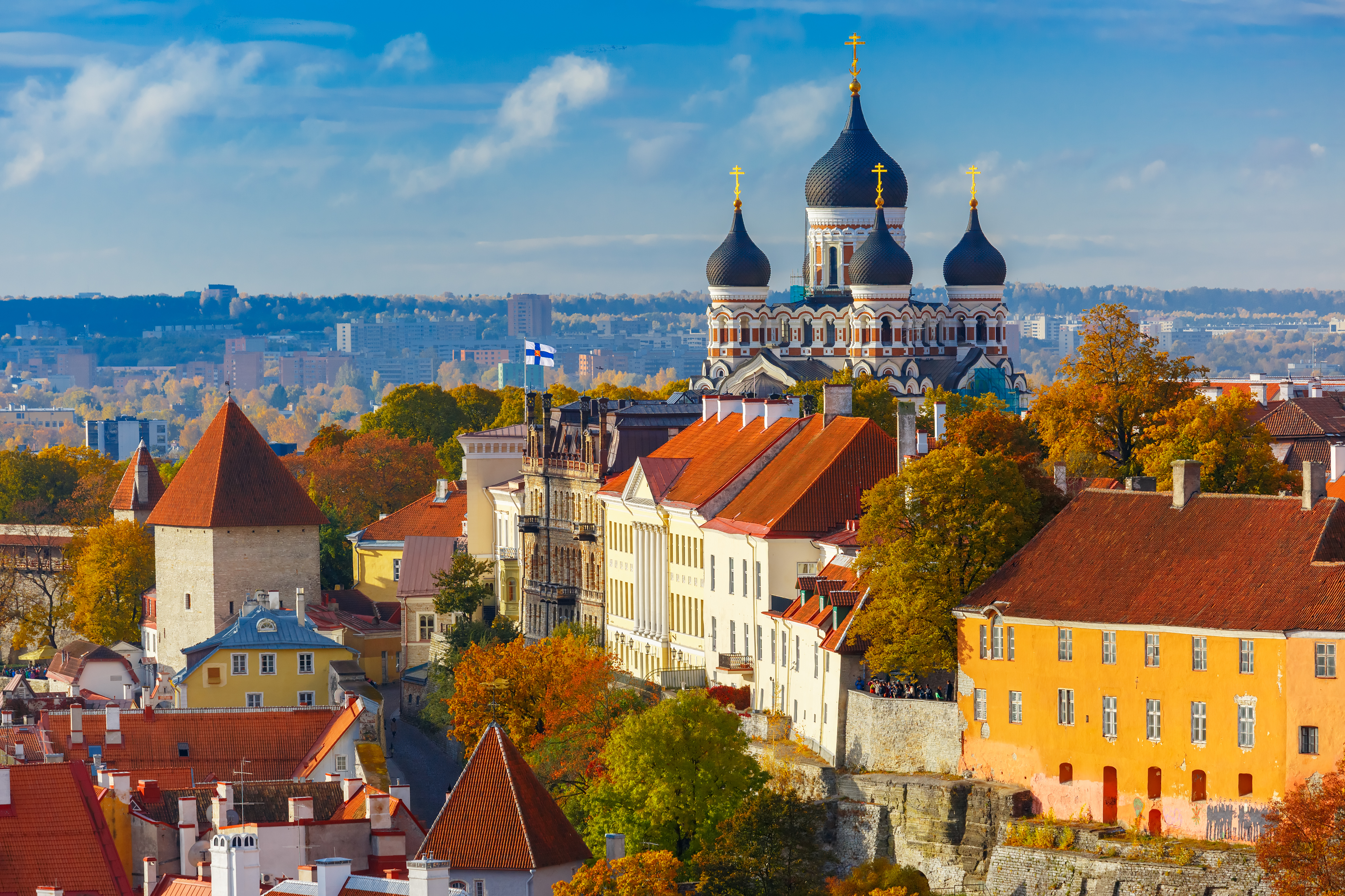 Beautiful Tallinn cityscape
